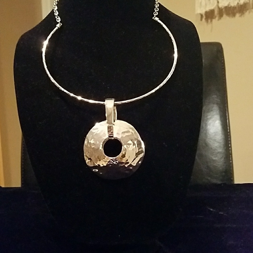 Chicos silver necklace